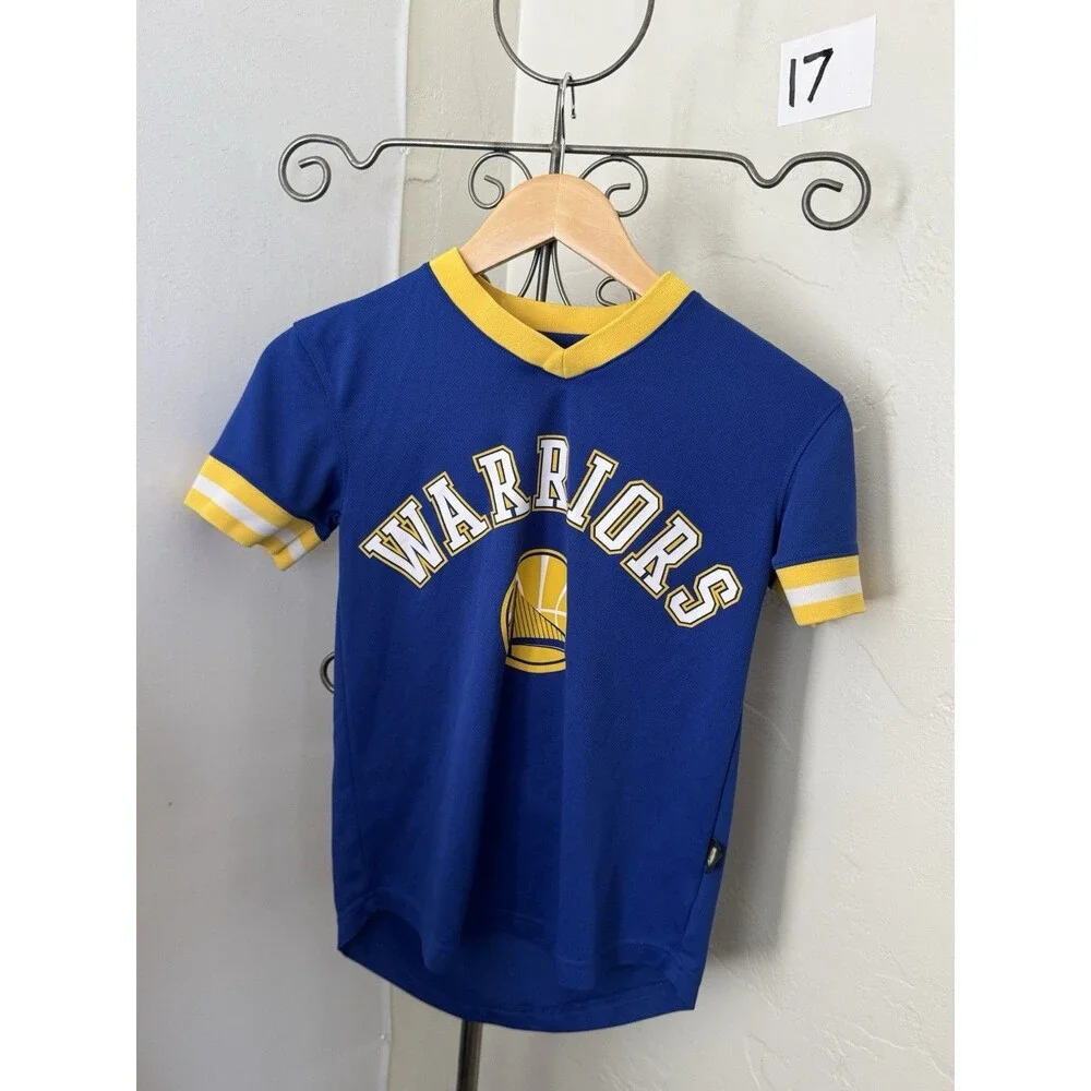 NBA Stephen Curry #30 Golden State Warriors Youth Jersey Blue Size 8 Nike